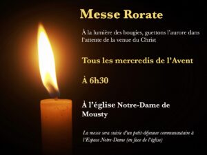 Messe Rorate durant l'Avent